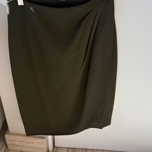 Giorgio Armani Olive Green Pencil Skirt
